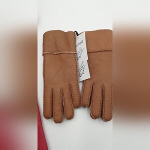 Surell Brown Leather Gloves